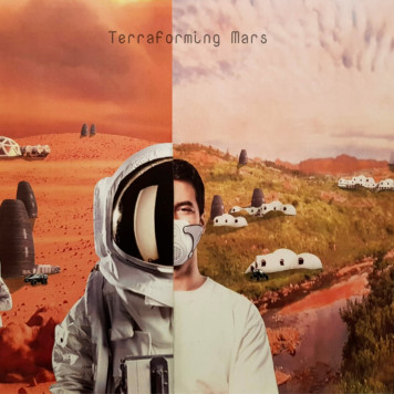 Postkort fra Mars - collage